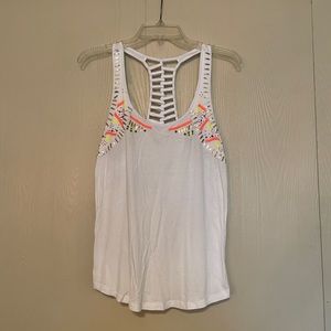 White Tank w/Accents and Cutouts